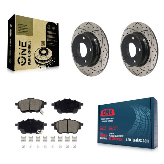 [Arrière] Disque et plaquette de frein pour 2020-2023 Nissan Sentra Disc rear brakes KDC-101120