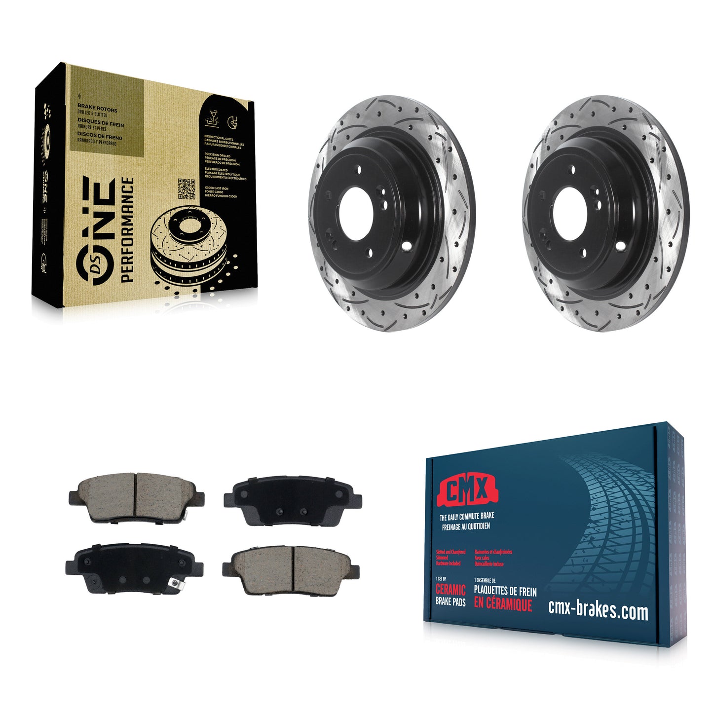 [Arrière] Disque et plaquette de frein pour 2018-2020 Genesis G80 3.8L 5.0L KDC-101126