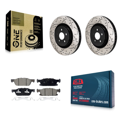 [Avant] Disque et plaquette de frein pour Ford Edge 2.7L With Red Painted Calipers KDC-101155