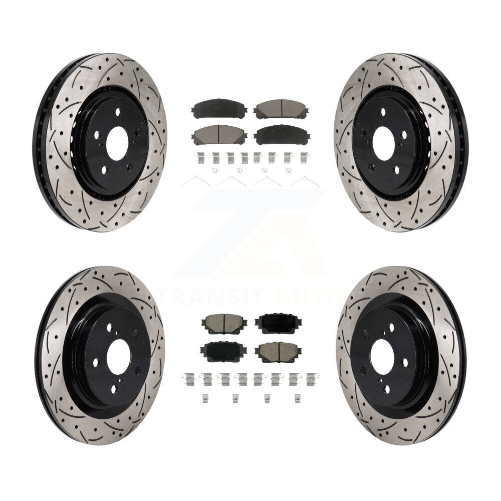 [Avant et Arrière] Disque et plaquette de frein pour Toyota Sienna RAV4 Prime bZ4X Lexus KDC-101186