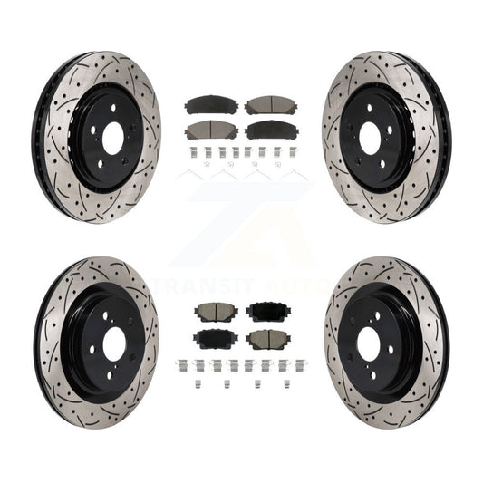 [Avant et Arrière] Disque et plaquette de frein pour Toyota Sienna RAV4 Prime bZ4X Lexus KDC-101186