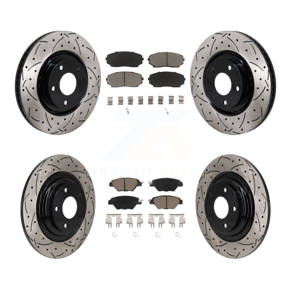 [Avant et Arrière] Disque et plaquette de frein pour 2016-2023 Mazda CX-9 KDC-101225