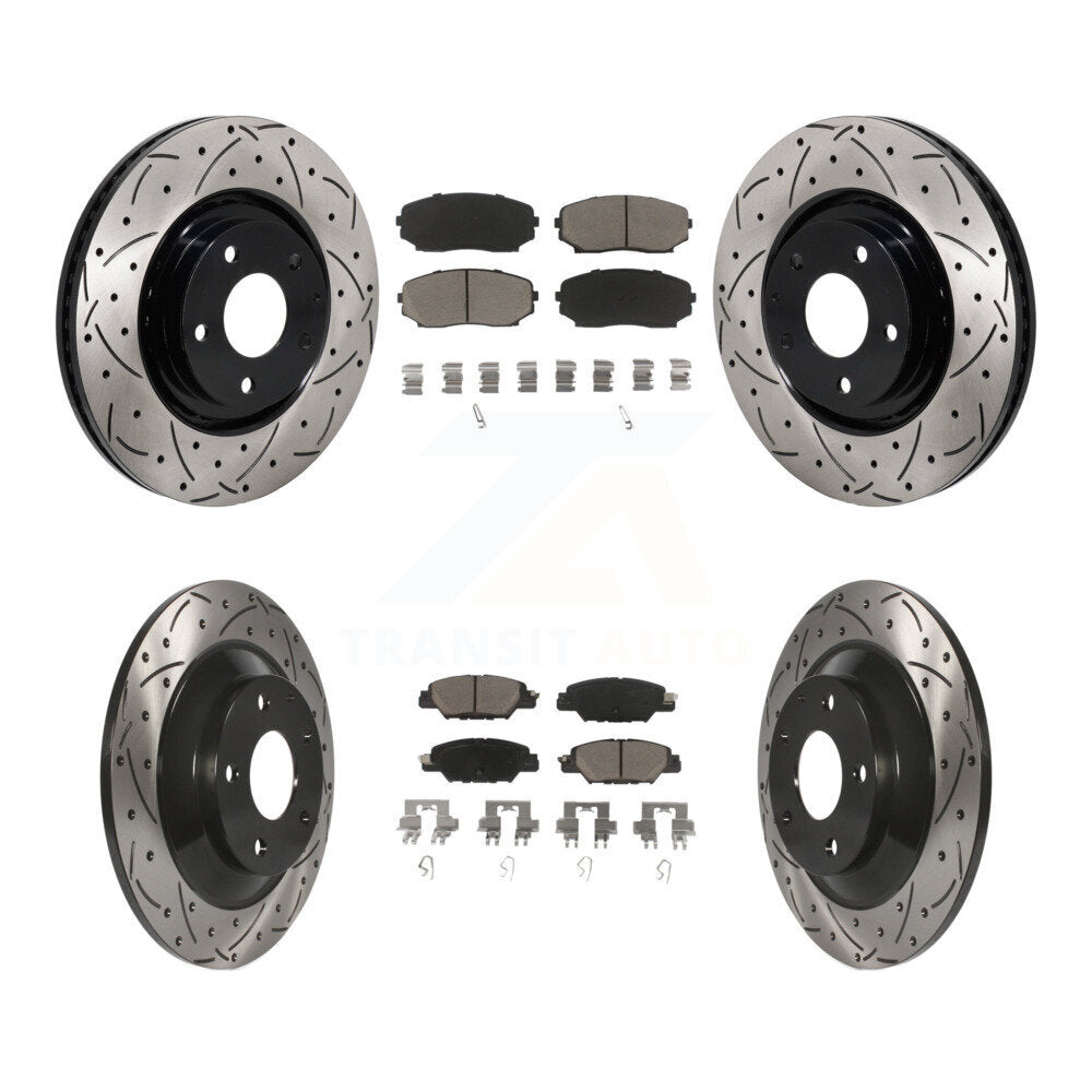 [Avant et Arrière] Disque et plaquette de frein pour 2019-2024 Mazda CX-5 Turbocharged KDC-101237