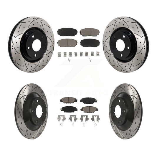 [Avant et Arrière] Disque et plaquette de frein pour 2019-2024 Mazda CX-5 Turbocharged KDC-101237