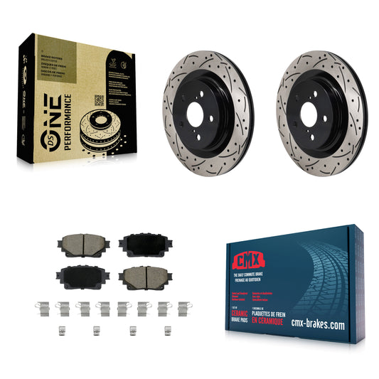 [Arrière] Disque et plaquette de frein pour Toyota Sienna Lexus RAV4 Prime NX350h KDC-101254