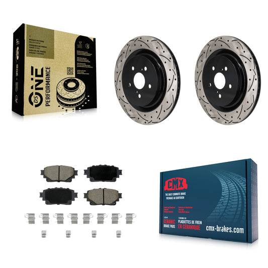[Arrière] Disque et plaquette de frein pour Toyota Highlander Lexus RX350h RX350 KDC-101255