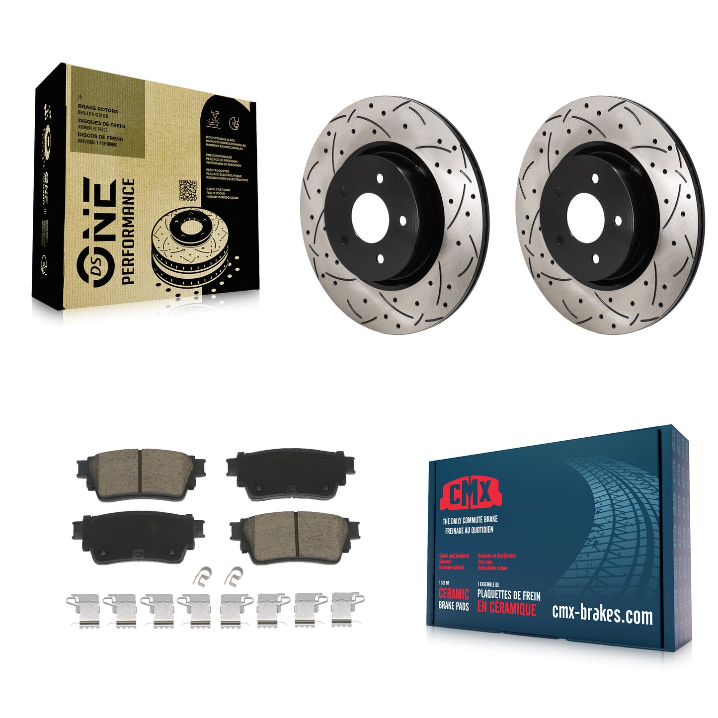 [Arrière] Disque et plaquette de frein pour Mitsubishi Outlander Nissan Pathfinder KDC-101285