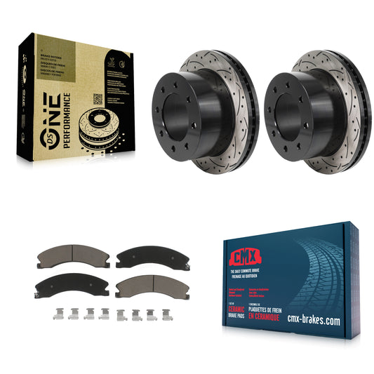 [Arrière] Disque et plaquette de frein pour GMC Sierra 3500 HD Chevrolet Silverado KDC-101286