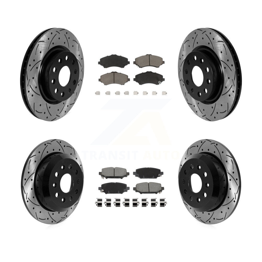 [Avant et Arrière] Disque et plaquette de frein pour 2018-2020 Jeep Wrangler Sport KDC-101683