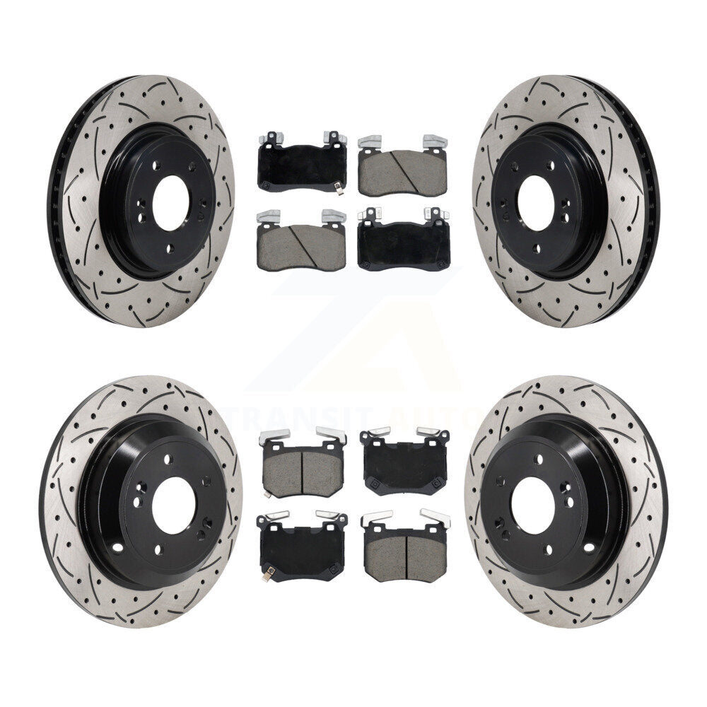 [Avant et Arrière] Disque et plaquette de frein pour Genesis G70 2.0L With Brembo Brakes KDC-101704