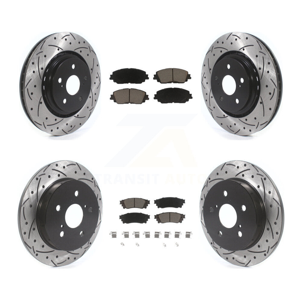 [Avant et Arrière] Disque et plaquette de frein pour 2020 Toyota Camry With TRD Package KDC-101726