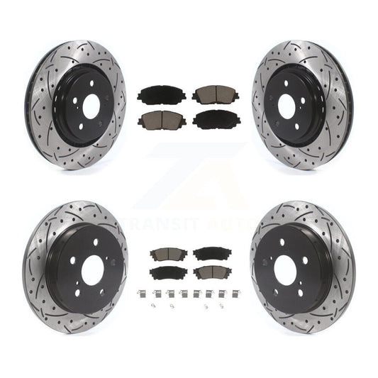 [Avant et Arrière] Disque et plaquette de frein pour 2020 Toyota Camry With TRD Package KDC-101726