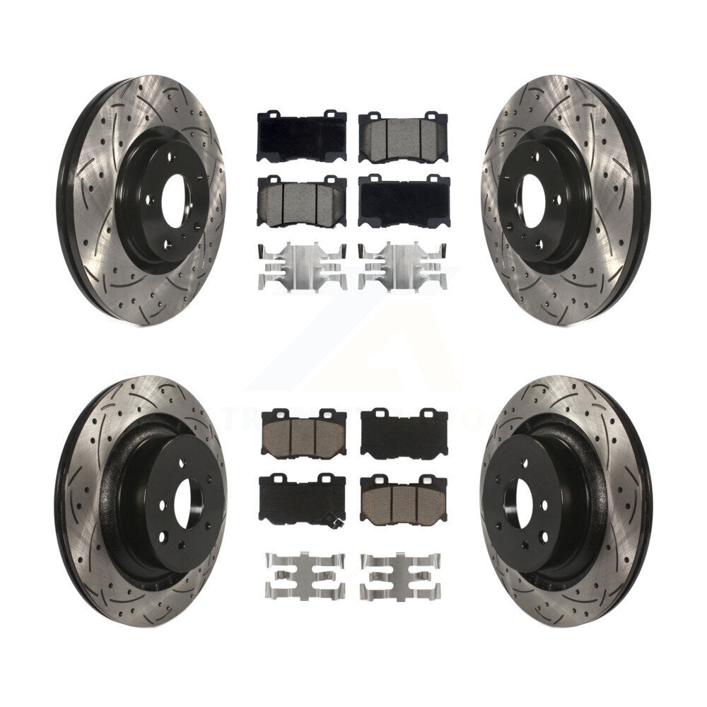 [Avant et Arrière] Disque et plaquette de frein pour INFINITI G37 AWD With Brembo Brakes KDC-101739