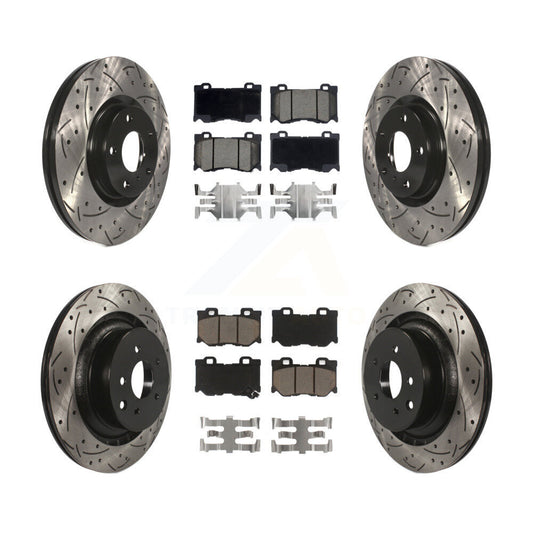 [Avant et Arrière] Disque et plaquette de frein pour INFINITI G37 AWD With Brembo Brakes KDC-101739