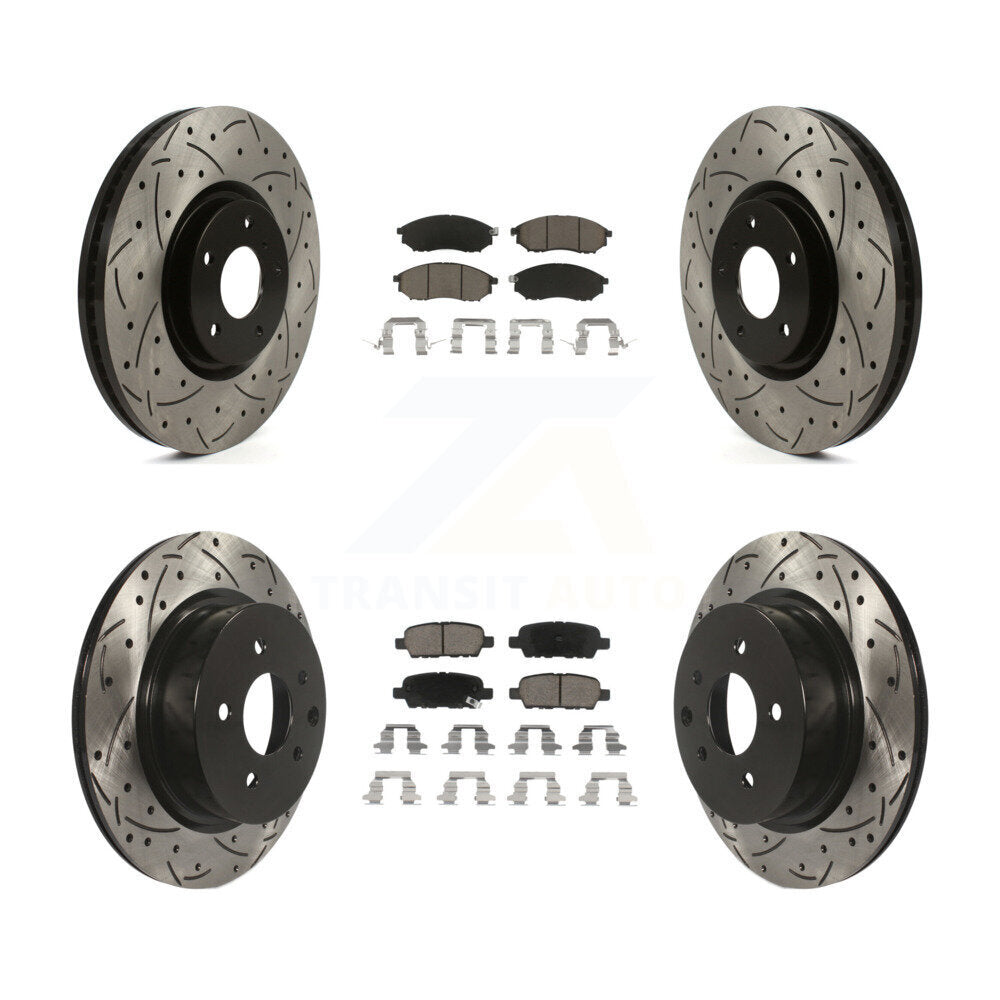 [Avant et Arrière] Disque et plaquette de frein pour INFINITI G37 Without Brembo Brakes KDC-101740