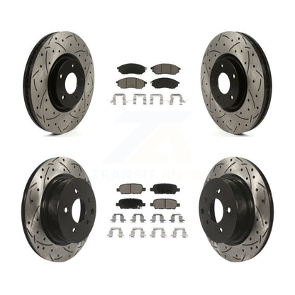 [Avant et Arrière] Disque et plaquette de frein pour INFINITI G37 Without Brembo Brakes KDC-101740