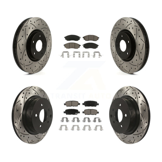 [Avant et Arrière] Disque et plaquette de frein pour INFINITI G37 Without Brembo Brakes KDC-101740