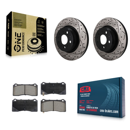 [Avant] Disque et plaquette de frein pour 17-22 Tesla 3 With Gray Painted Calipers KDC-101781