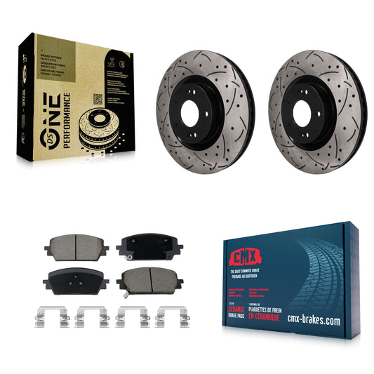 [Avant] Disque et plaquette de frein pour Hyundai Santa Fe Kia Sorento Cruz KDC-101786