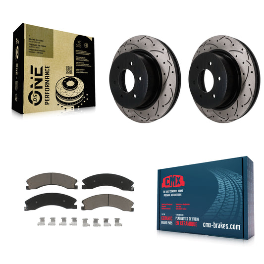 [Avant] Disque et plaquette de frein pour 2016-2024 Nissan TITAN XD KDC-101826