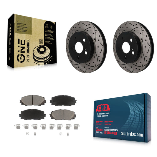 [Avant] Disque et plaquette de frein pour Toyota Corolla Prius Prime AWD-e KDC-101827