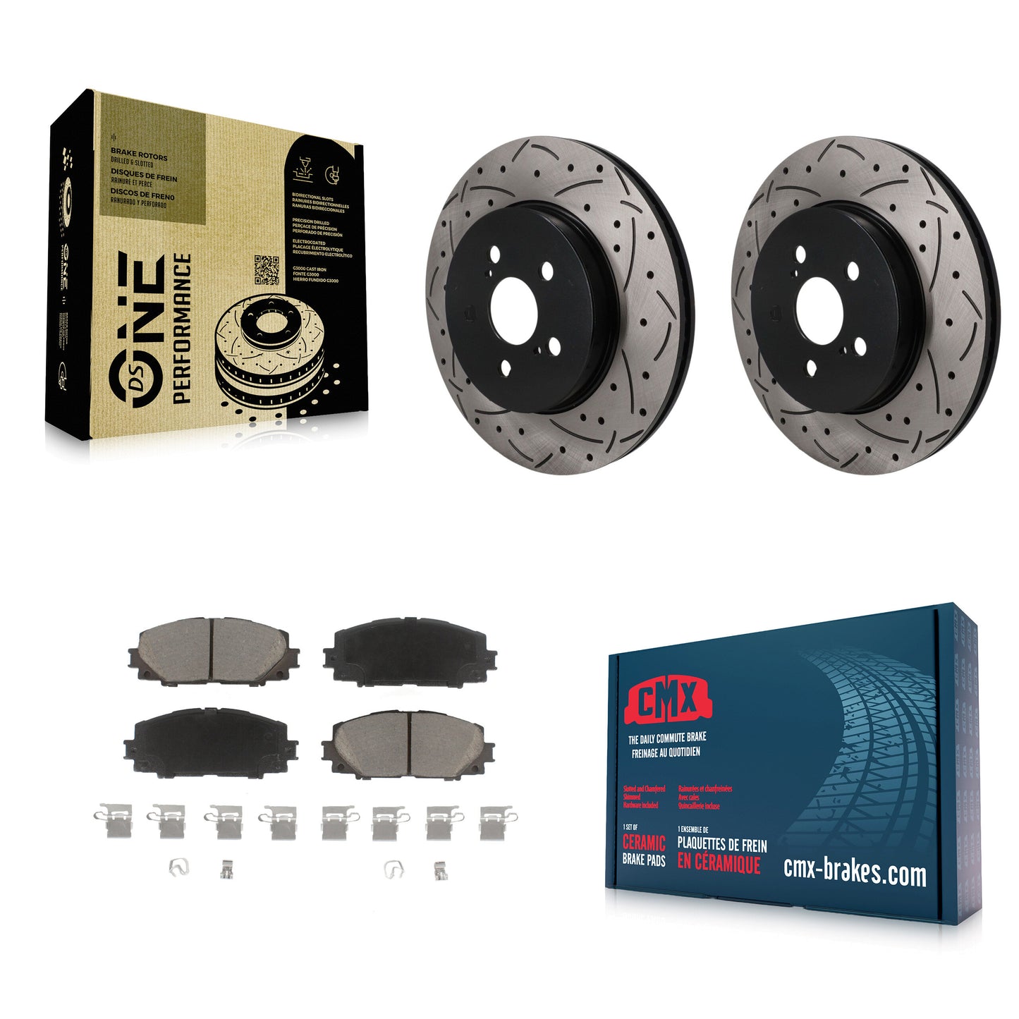 [Avant] Disque et plaquette de frein pour Toyota Corolla Prius Prime KDC-101828
