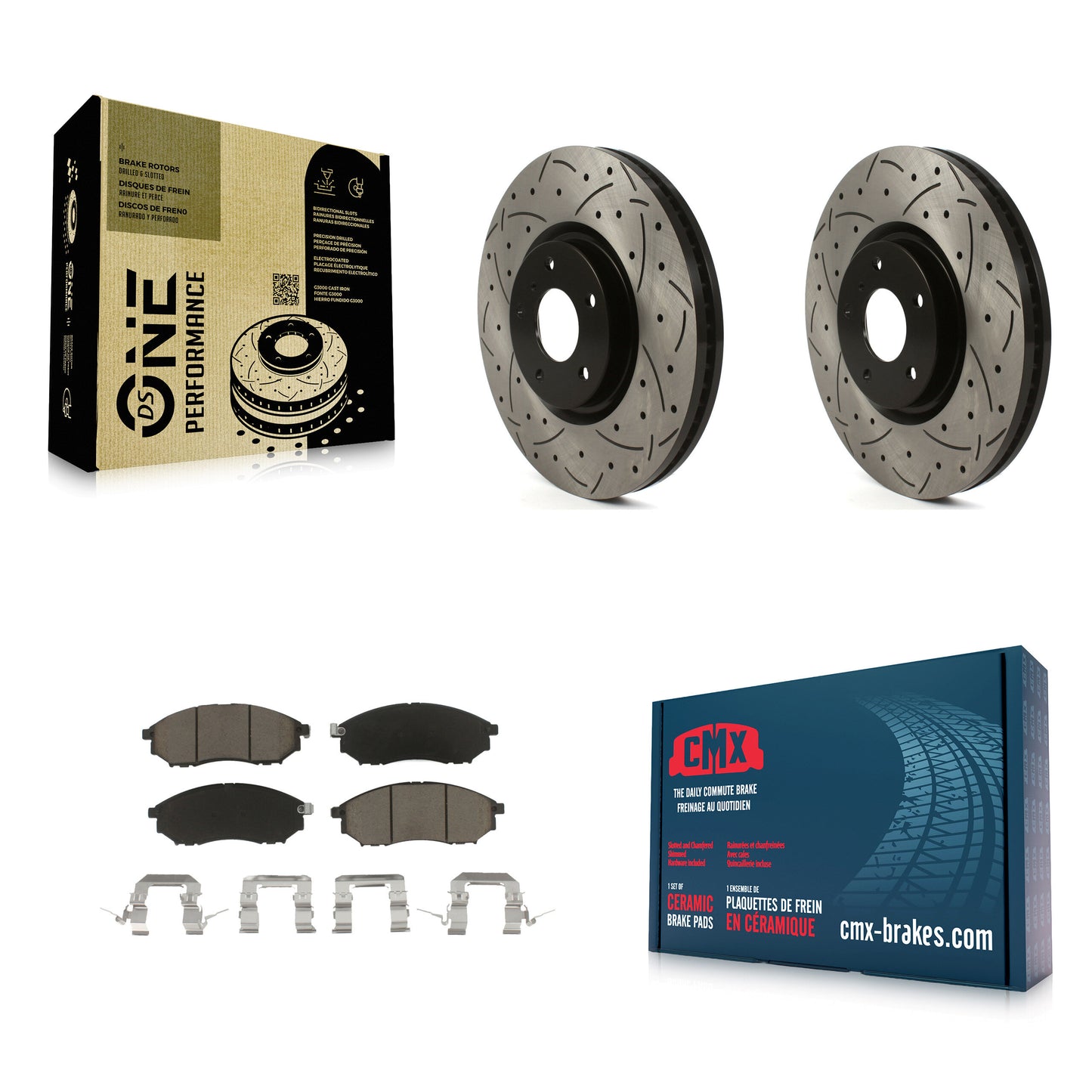 [Avant] Disque et plaquette de frein pour 09-13 INFINITI G37 Without Brembo Brakes KDC-101836