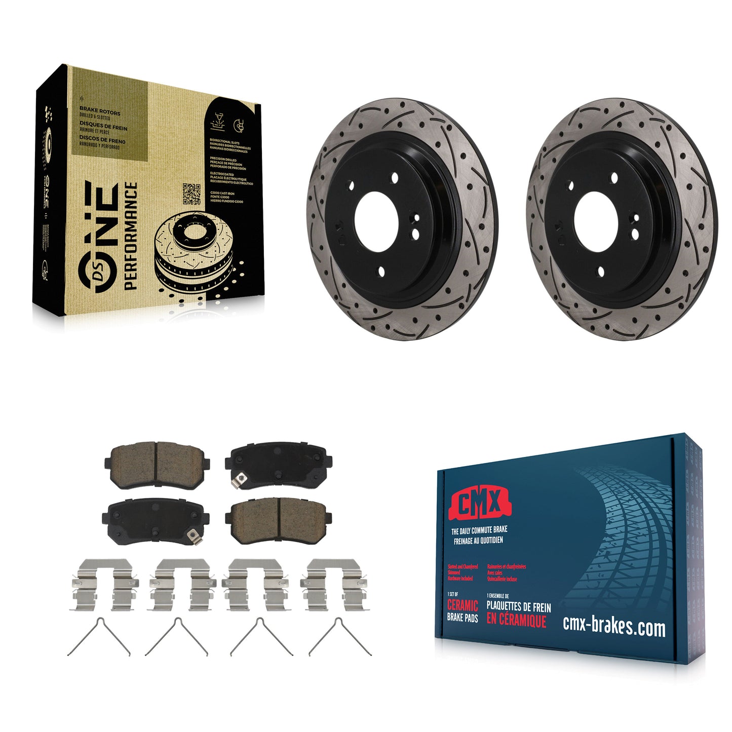 [Arrière] Disque et plaquette de frein pour Hyundai Kona Kia Seltos KDC-101851
