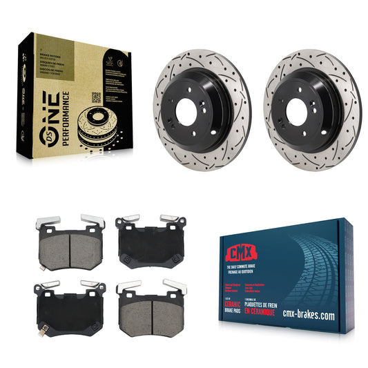 [Arrière] Disque et plaquette de frein pour 2023 Genesis G70 2.0L With Brembo Brakes KDC-101861