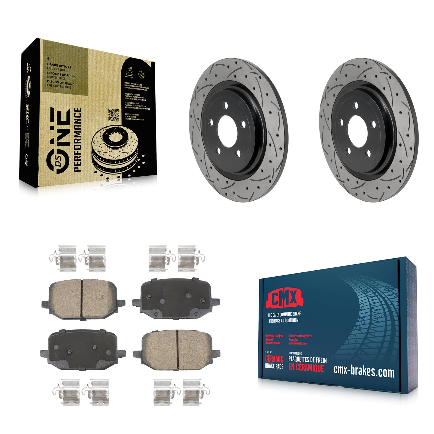 [Arrière] Disque et plaquette de frein pour 2022-2024 Ford Explorer 3.0L/2.3L KDC-101863
