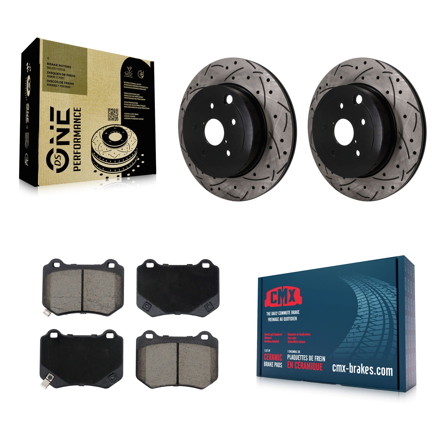 [Arrière] Disque et plaquette de frein pour 2018-2021 Subaru WRX STI KDC-101875