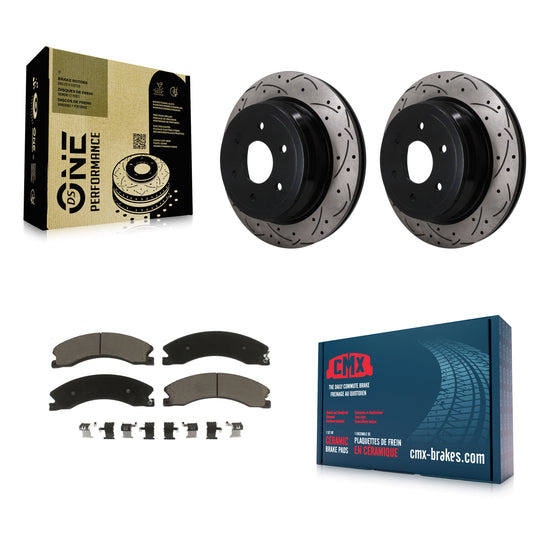 [Arrière] Disque et plaquette de frein pour 2016-2024 Nissan TITAN XD KDC-101893