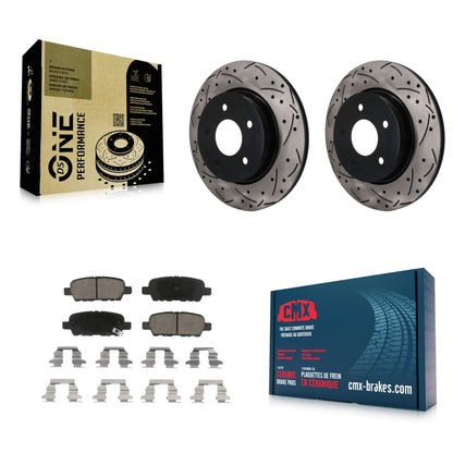 [Arrière] Disque et plaquette de frein pour Nissan Qashqai Rogue Sport LEAF KDC-101895