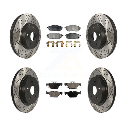 [Avant + Arrière] Kit de disque (percé rainuré revêtu) et plaquette (semi-métallique) de frein pour 2015 Subaru Legacy 2.5L KDF-100403
