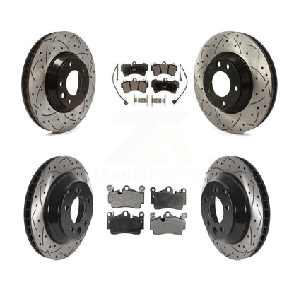 [Avant + Arrière] Kit de Disque et plaquette (semi-métallique) de frein pour Audi Q7 Volkswagen Touareg KDF-100730