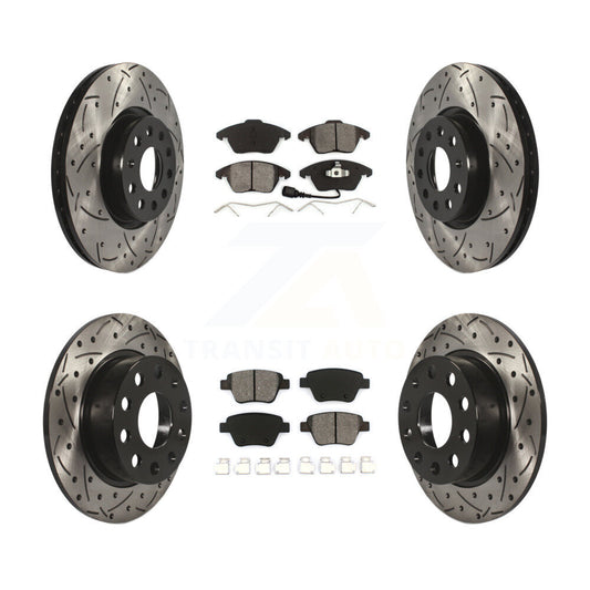 [Avant et Arrière] Disque et plaquette de frein pour 17-18 Volkswagen Jetta 2.0L KDS-100272