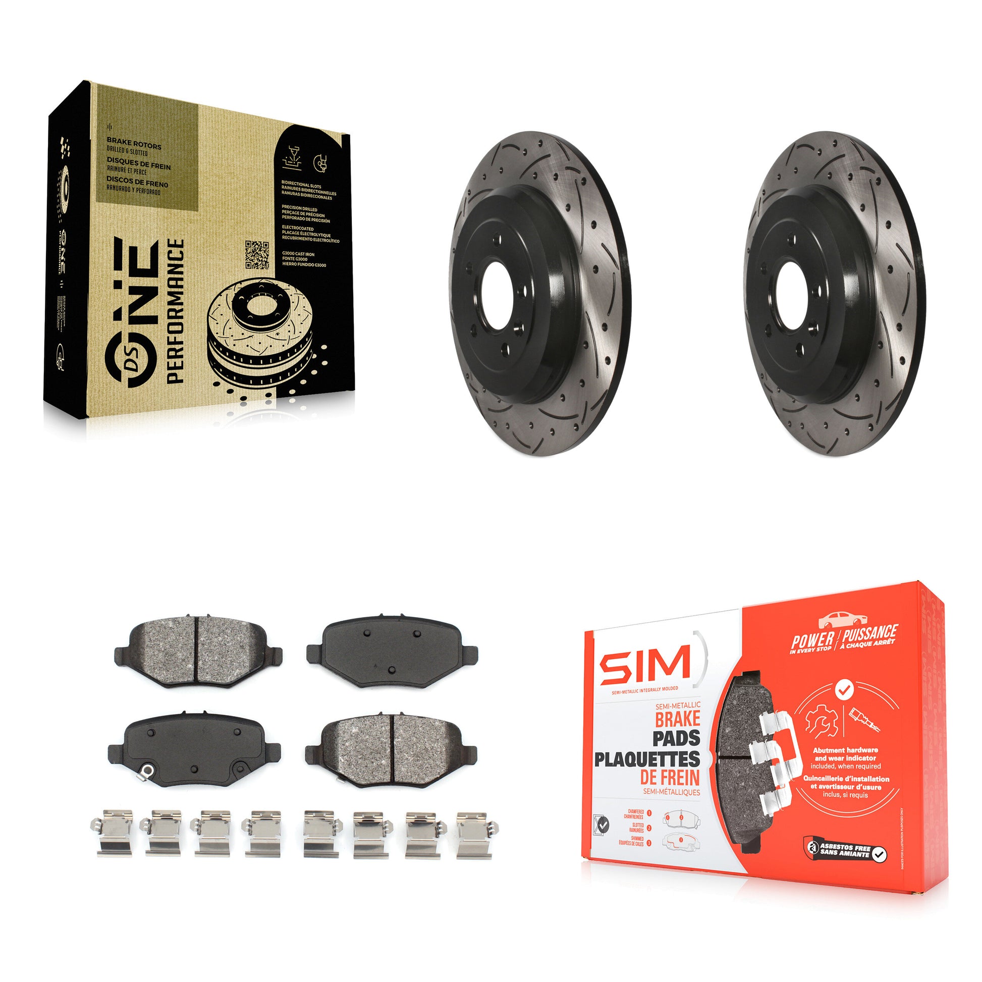 [Arrière] Disque et plaquette de frein pour 15 Ford Explorer Limited/Sport/XLT KDS-100406