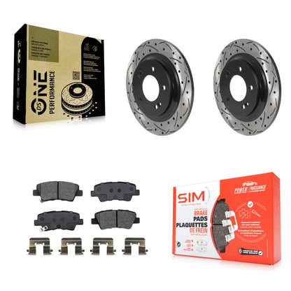 [Arrière] Disque et plaquette de frein pour Hyundai Kia Sonata Elantra GT Soul KDS-100824