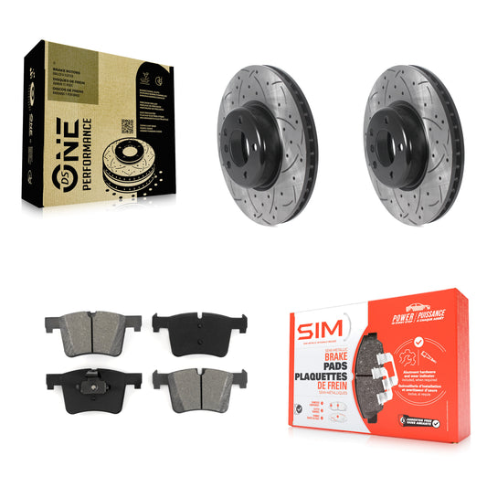 [Avant] Kit de disque (percé rainuré revêtu) et plaquette (semi-métallique) de frein pour BMW 335i xDrive 435i 328i GT 328d 330i Gran Coupe KDS-100845