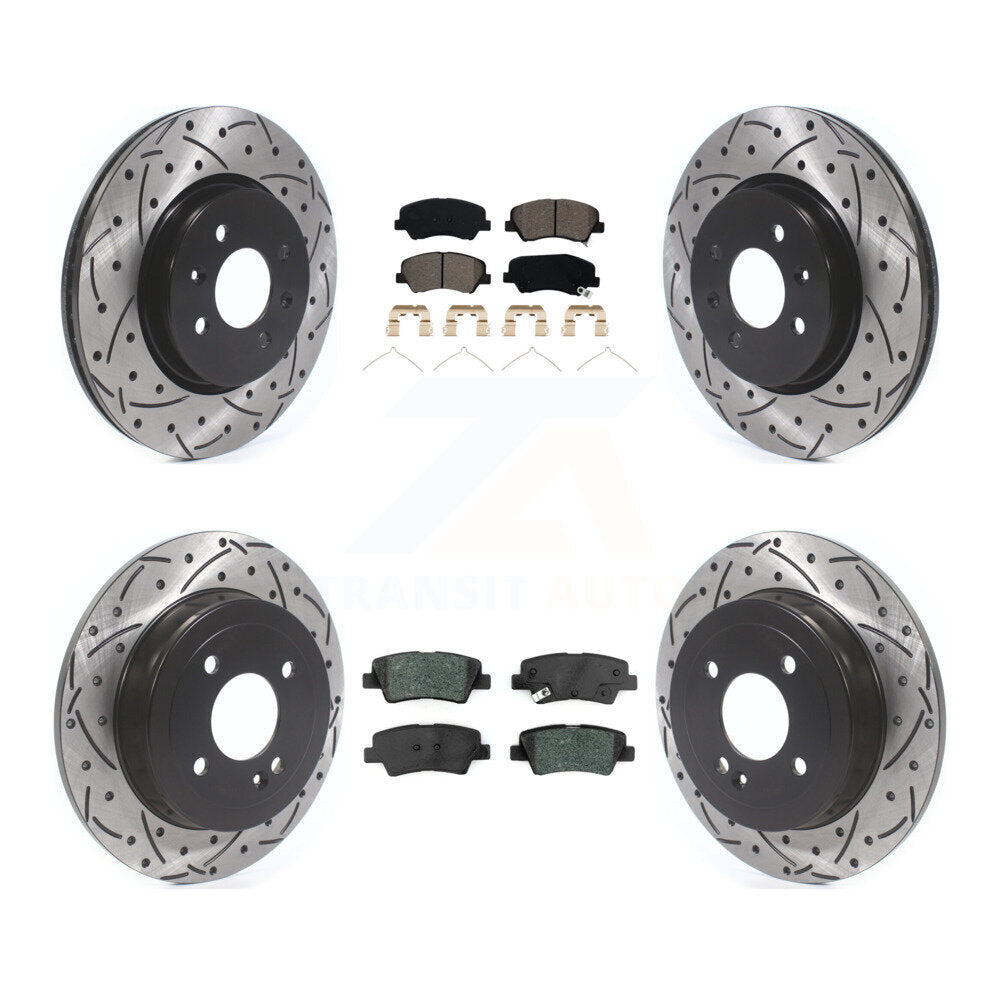 [Avant et Arrière] Disque et plaquette de frein pour Kia Rio Hyundai Accent KDS-100863