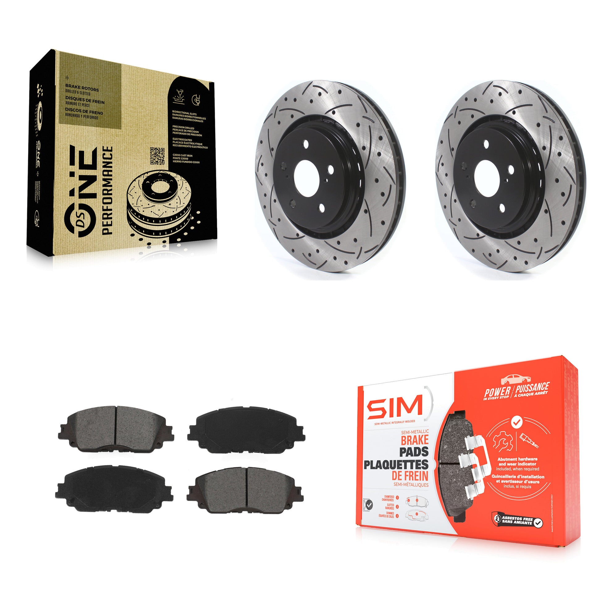 [Avant] Disque et plaquette de frein pour Toyota Camry XSE With TRD Package KDS-100868
