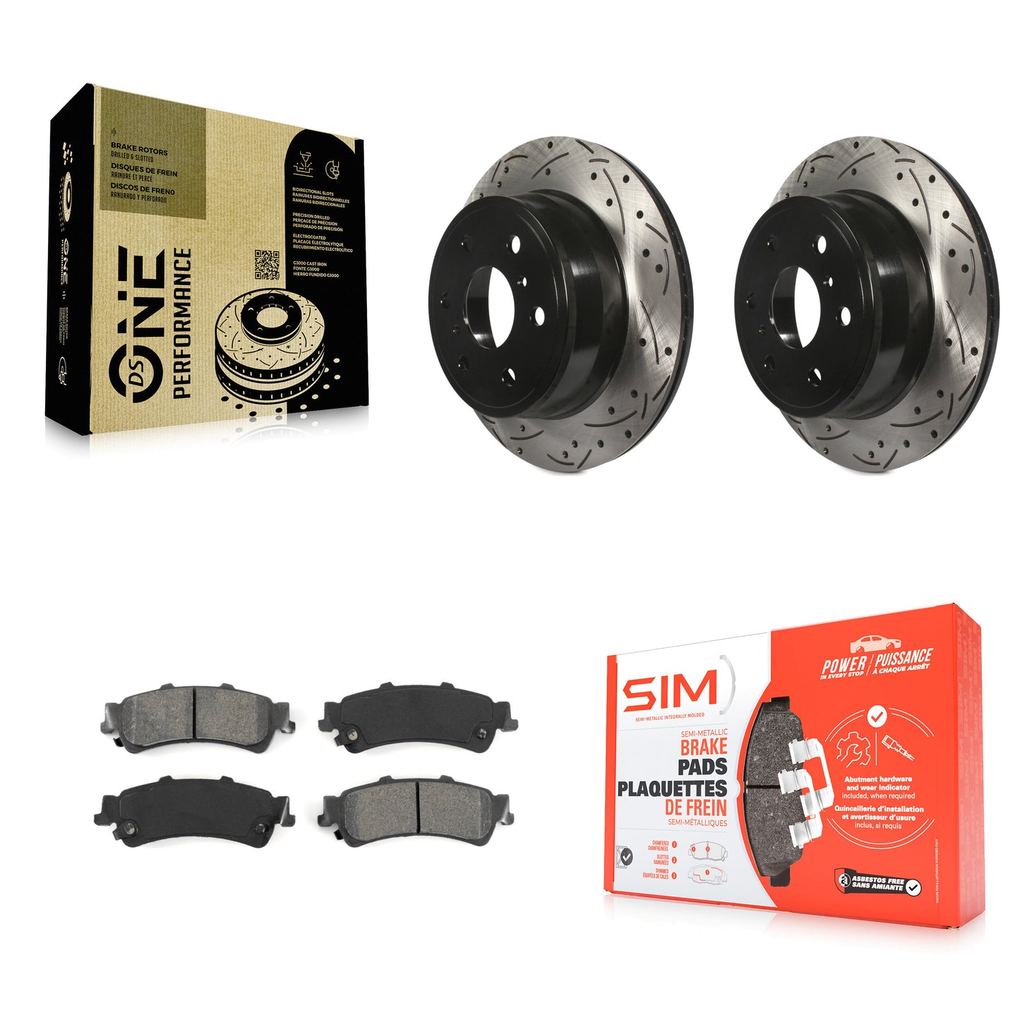 [Arrière] Disque et plaquette de frein pour GMC Sierra 1500 Classic KDS-100916