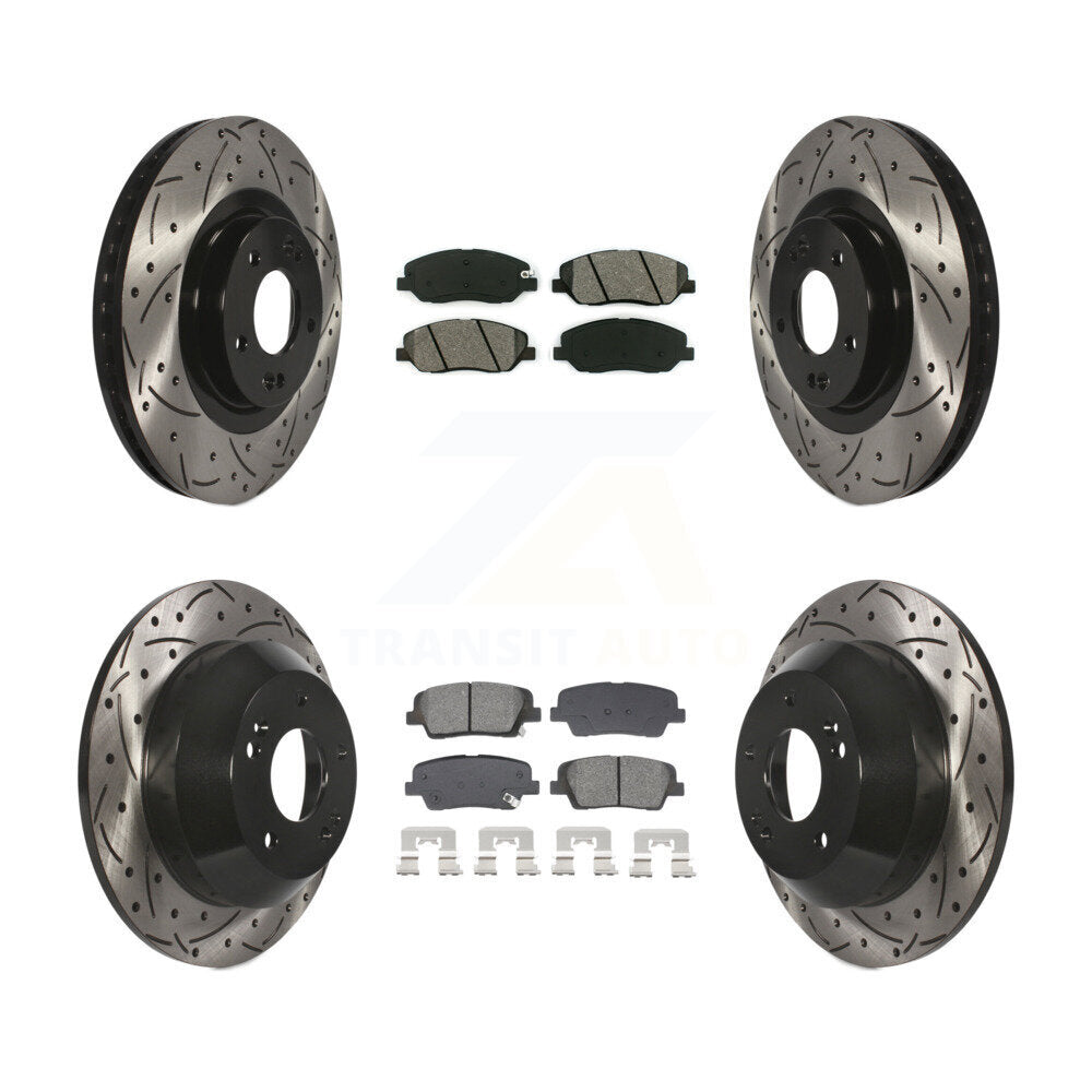 [Avant et Arrière] Disque et plaquette de frein pour Hyundai Santa Fe XL 3.3L KDS-100955
