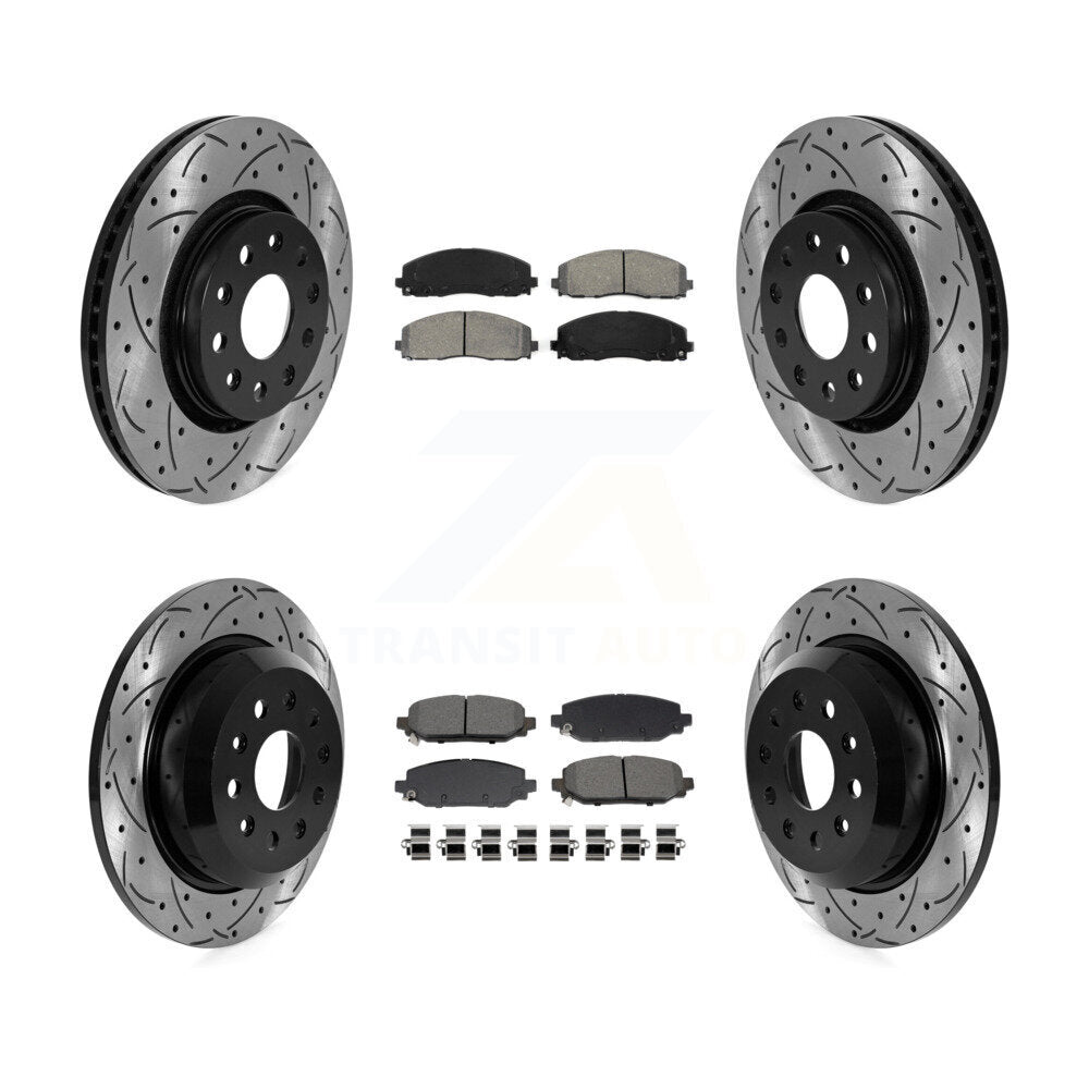 [Avant et Arrière] Disque et plaquette de frein pour 18-20 Jeep Wrangler Rubicon KDS-101004