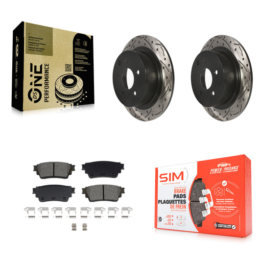 [Arrière] Disque et plaquette de frein pour 2019-2020 Nissan Altima AWD KDS-101064
