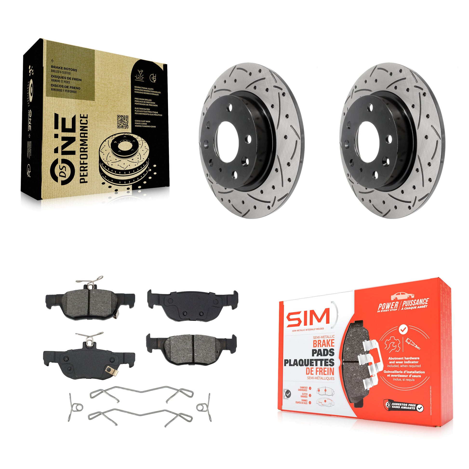 [Arrière] Disque et plaquette de frein pour Mazda 3 CX-30 Sport KDS-101065