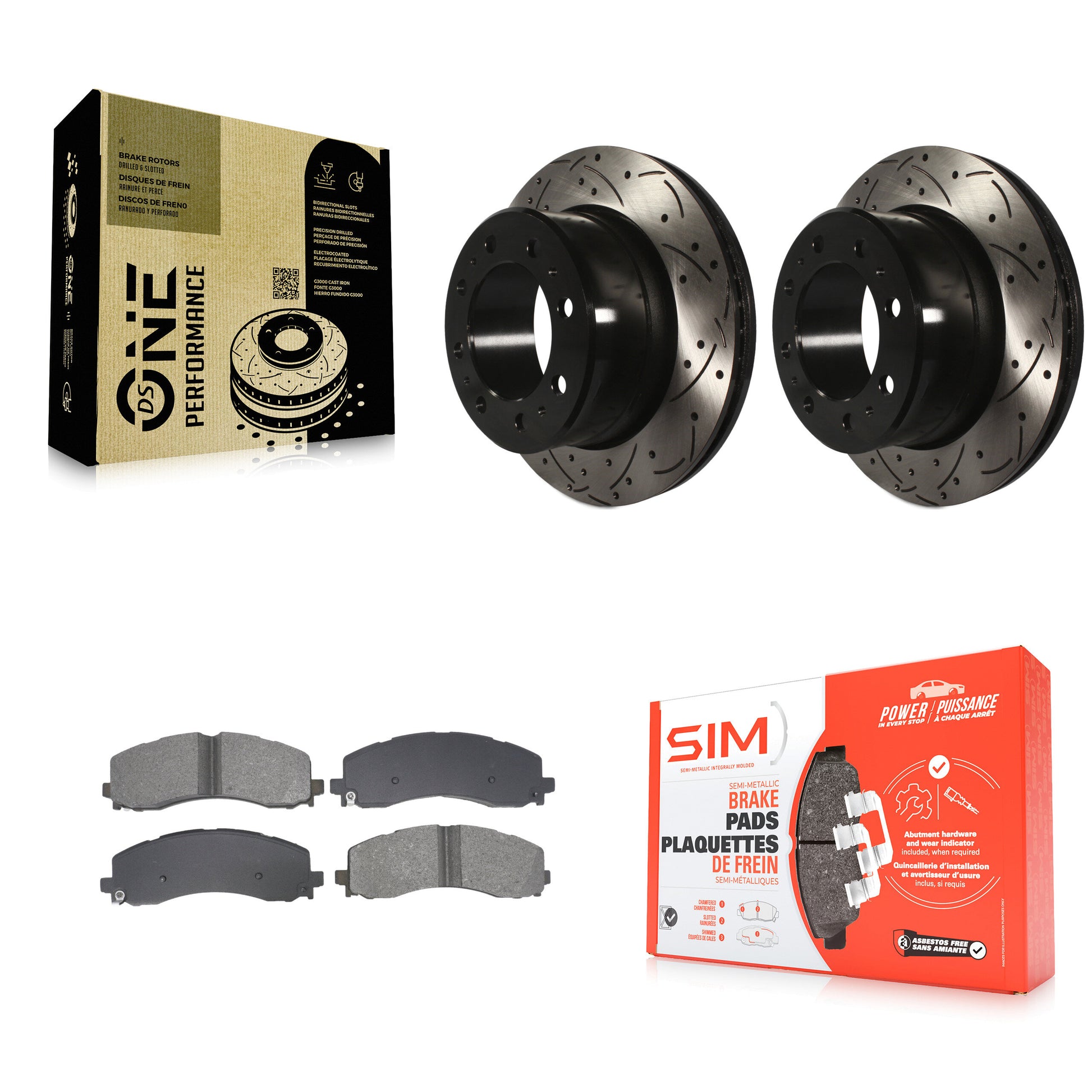 [Arrière] Disque et plaquette de frein pour Ram 2500 3500 KDS-101068