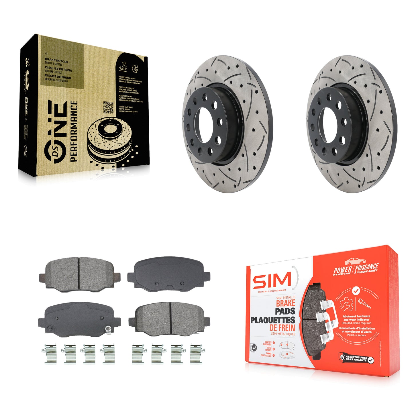 [Arrière] Disque et plaquette de frein pour Jeep Renegade Dodge Hornet Fiat KDS-101071