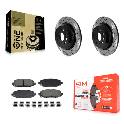 [Arrière] Disque et plaquette de frein pour 2018-2020 Jeep Wrangler Rubicon KDS-101075