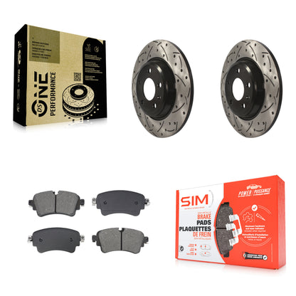 [Arrière] Disque et plaquette de frein pour Audi A4 Quattro With Solid Rotor KDS-101080